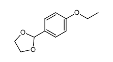 2-(4-乙氧基苯基)-1,3-二氧戊环 结构式