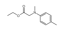 Glycine, N-methyl-N-(4-methylphenyl)-, ethyl ester 结构式