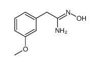2-(3-甲氧基苯基)-N'-羟基乙脒 结构式