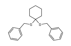 1,1'-[环己亚基双(硫代亚甲基)]二苯 结构式