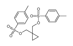 1,1-二(对甲苯磺酰氧甲基)环丙烷 结构式