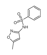 N-(5-甲基异恶唑-3-基)苯磺酰胺 结构式