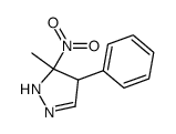1H-Pyrazole, 4,5-dihydro-5-methyl-5-nitro-4-phenyl- 结构式