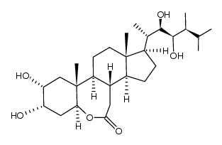 5H-Benz[b]indeno[5,4-d]oxepin-5-one, 1-[(1S,2R,3R,4S)-2,3-dihydroxy-1,4,5-trimethylhexyl]hexadecahydro-8,9-dihydroxy-10a,12a-dimethyl-, (1R,3aS,3bS,6aS,8S,9R,10aR,10bS,12aS)- 结构式
