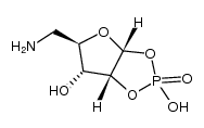 5-氨基-5-脱氧-α-D-呋喃核糖-1,2-环磷酸酯 结构式