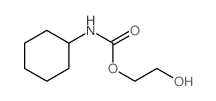 环己基氨基甲酸-2-羟乙酯 结构式