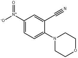 2-(4-吗啉基)-5-硝基苯腈 结构式