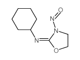 N-环己基-3-亚硝基恶唑烷-2-亚胺 结构式