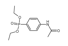 Phosphonic acid, P-[4-(acetylamino)phenyl]-, diethyl ester 结构式
