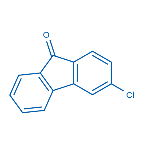 3-氯-9H-芴-9-酮 结构式
