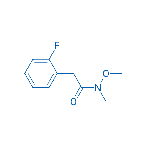 2-(2-氟苯基)-N-甲氧基-N-甲基乙酰胺 结构式