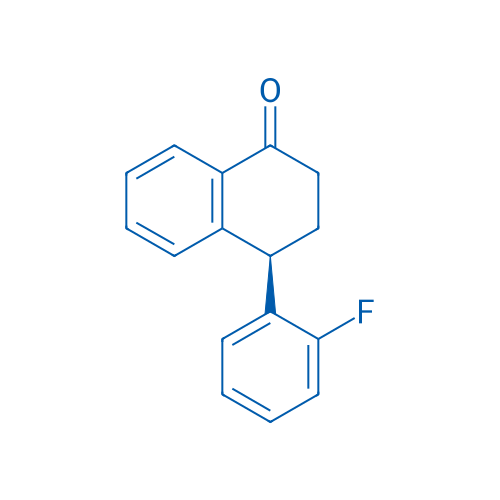 (R)-4-(2-氟苯基)-3,4-二氢萘-1(2H)-酮 结构式
