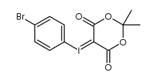 Iodonium, (4-bromophenyl)(2,2-dimethyl-4,6-dioxo-1,3-dioxan-5-yl)-, inner salt 结构式