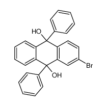 2-溴-9,10-二苯基-9,10-双氢蒽-9,10-二醇 结构式