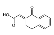 2-(1-氧亚基-3,4-二氢萘-2(1H)-亚基)乙酸 结构式