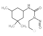 1-(2-氯乙基)-1-亚硝基-3-(3,3,5-三甲基环己基)脲 结构式