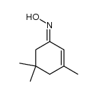 2-Cyclohexen-1-one, 3,5,5-trimethyl-, oxime, (1E)- 结构式