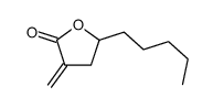 2(3H)-Furanone, dihydro-3-methylene-5-pentyl- 结构式