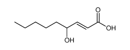 4-羟基-2-壬烯酸 结构式