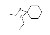 1,1-双(乙硫基)环己烷 结构式
