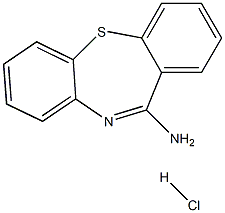 二苯并[b,f][1,4]硫氮杂卓-11-胺盐酸盐 结构式
