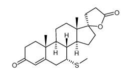 7α-硫代甲基螺内酯 结构式