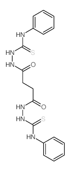 Butanedioic acid, 1,4-bis[2-[(phenylamino)thioxomethyl]hydrazide] 结构式