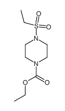 1-Piperazinecarboxylic acid, 4-(ethylsulfonyl)-, ethyl ester 结构式