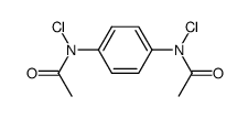 Acetamide, N,N'-1,4-phenylenebis[N-chloro- 结构式