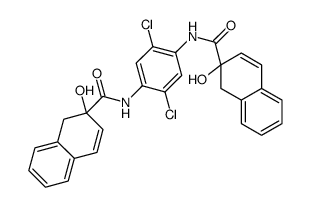 1,4-二氯-2,5-双(2-羟基-2-萘甲酰胺基)苯 结构式