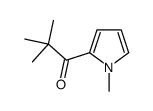 2,2-二甲基-1-(1-甲基-1H-吡咯-2-基)-1-丙酮 结构式