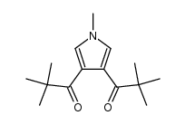 1-Propanone, 1,1'-(1-methyl-1H-pyrrole-3,4-diyl)bis[2,2-dimethyl- 结构式