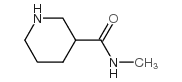 N-甲基哌啶-3-羧酰胺盐酸盐 结构式