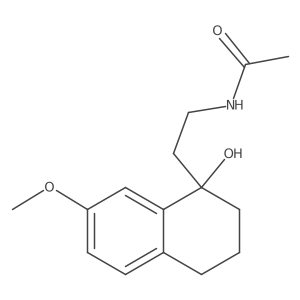 Acetamide, N-[2-(1,2,3,4-tetrahydro-1-hydroxy-7-methoxy-1-naphthalenyl)ethyl]- 结构式