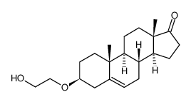 Androst-5-en-17-one, 3-(2-hydroxyethoxy)-, (3β)- (9CI) 结构式