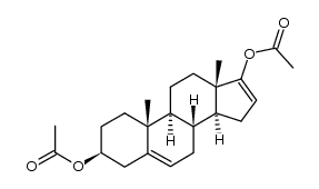 Androsta-5,16-diene-3,17-diol, 3,17-diacetate, (3β)- 结构式