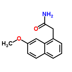 7-甲氧基-1-萘乙酰胺 结构式
