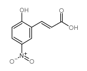2-羟基-5-硝基肉桂酸 结构式
