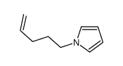 1-(戊-4-烯-1-基)-1H-吡咯 结构式