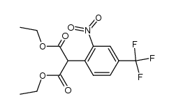 2-(2-硝基-4-三氟甲基苯基)丙二酸二乙酯 结构式