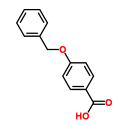 4-苯甲氧基苯甲酸 结构式