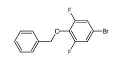 5-溴-1,3-二氟-2-苄氧基苯 结构式