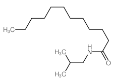 N-(2-甲基丙基)十二酰胺 结构式