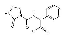Benzeneacetic acid, α-[[(2-oxo-1-imidazolidinyl)carbonyl]amino]-, (R)- (9CI) 结构式