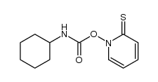1-[[(环己基氨基)羰基]氧基]-2(1H)-吡啶硫酮 结构式