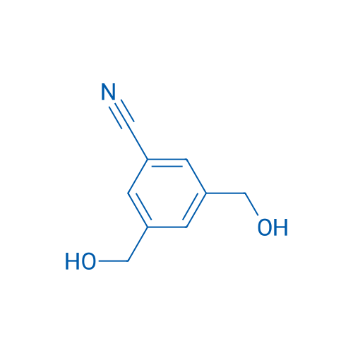 3,5-双(羟甲基)苯甲腈 结构式