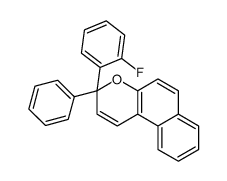 3-(2-氟苯基)-3-苯基-3H-萘并[2,1-b]吡喃 结构式