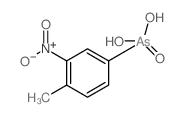 (4-甲基-3-硝基苯基)砷酸 结构式