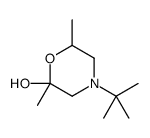 4-叔丁基-2,6-二甲基吗啉-2-醇 结构式
