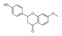 4'-羟基-7-甲氧基黄烷酮 结构式